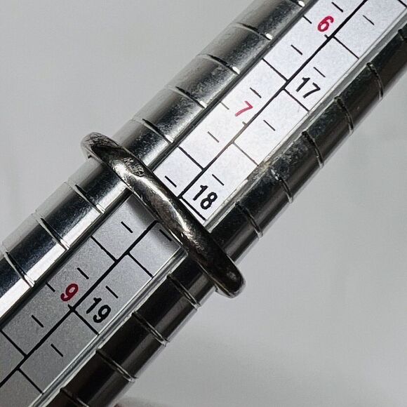 Vintage Ring Sz 8 Signed MB 925 Pink Clear Crystal Sterling Silver Princes 1020 - Picture 7 of 10